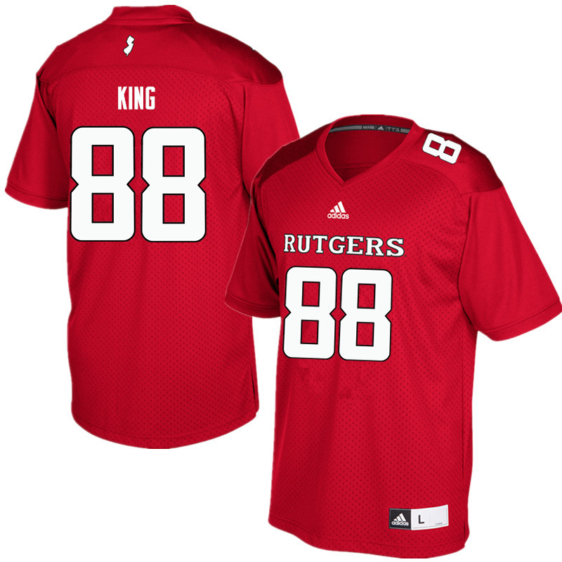 Men #88 Stanley King Rutgers Scarlet Knights College Football Jerseys Sale-Red - Click Image to Close